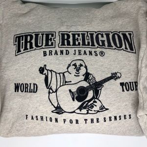Grey True Religion Zip-Up Jacket!